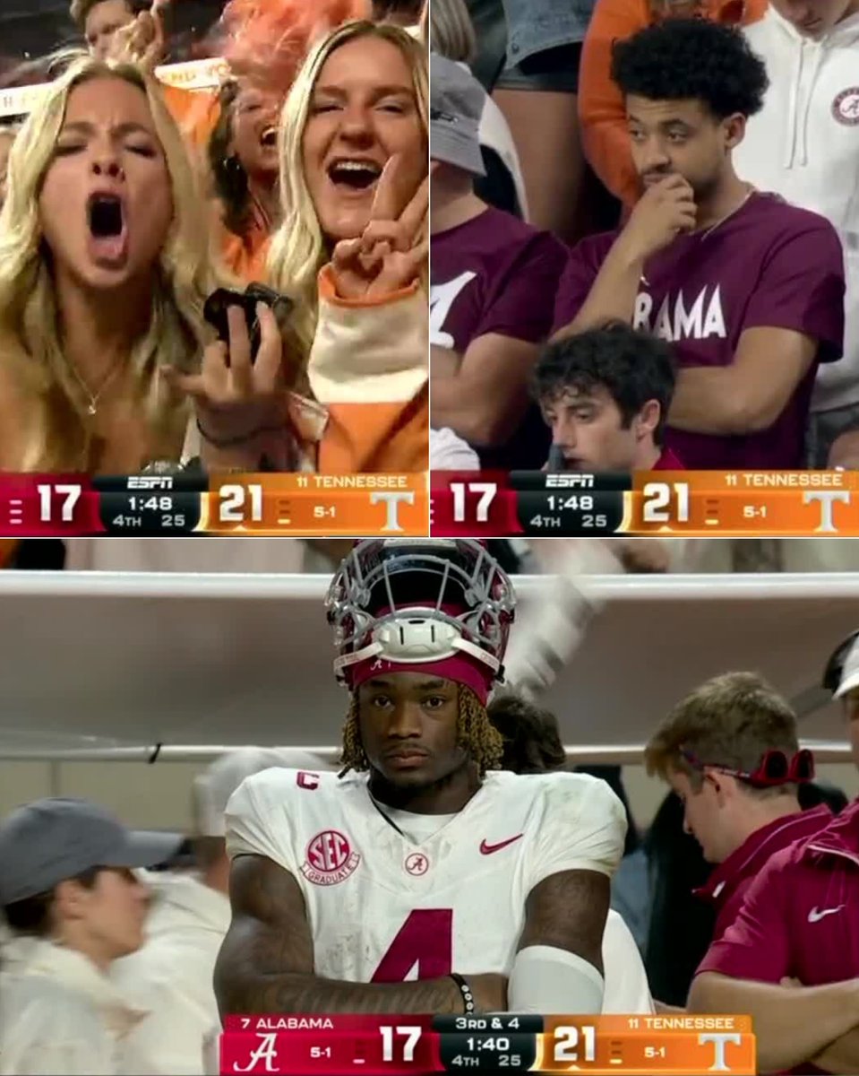 VOLS STORM BACK TO UPSET NO. 7 BAMA 🤯

WHAT A GAME.