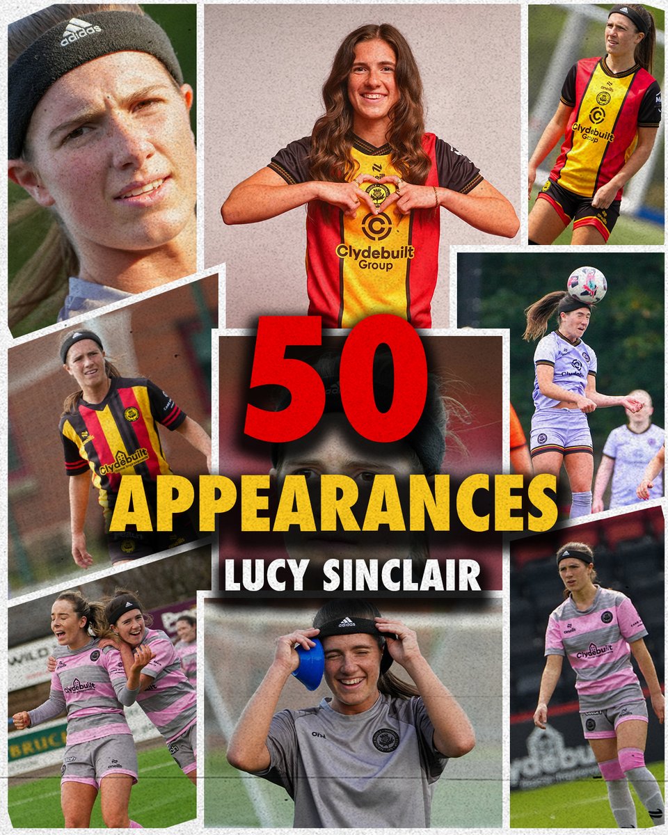 Partick Thistle Women's FC (@thistlewfc) on Twitter photo 5⃣0⃣ Lucy Sinclair makes her 50th Thistle appearance this afternoon.
Congrats, <a href="/10Lucysinclair/">lucy sinclair</a> 👏 5⃣0⃣ Lucy Sinclair makes her 50th Thistle appearance this afternoon.
Congrats, <a href="/10Lucysinclair/">lucy sinclair</a> 👏