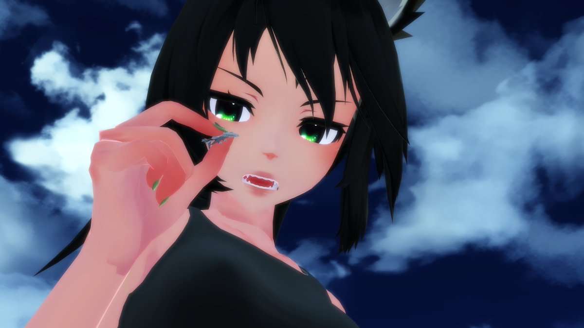 UmbrasTour's tweet photo. *Sighing*

Umbra: Catching these things has become rather boring...
Umbra: Oh?, what's that?, looks rather big compared to everything else down there, almost didn't even notice it.

*Lifts foot*

Umbra: Hmmmm~?, maybe you can help ease my boredom perhaps~?

*SMASH*

Umbra: hehe~ https://t.co/rzQUSVELxt