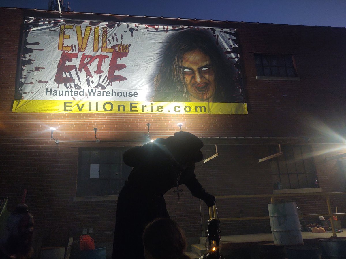 Acting tough at <a href="/EvilOnErie/">Evil On Erie</a> tonight 😰