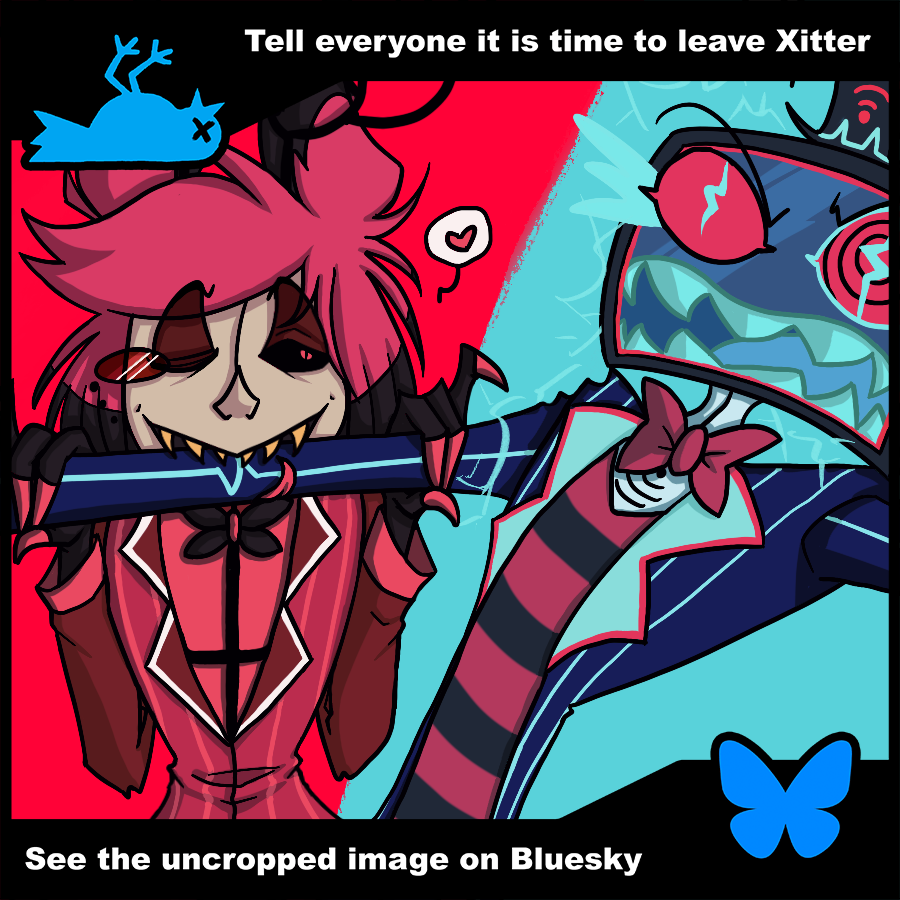 New pfp just dropped, see the full ver on Bsky~🦋
#HazbinHotel #HazbinHotelFanart #Radiostatic #Staticradio #Voxal