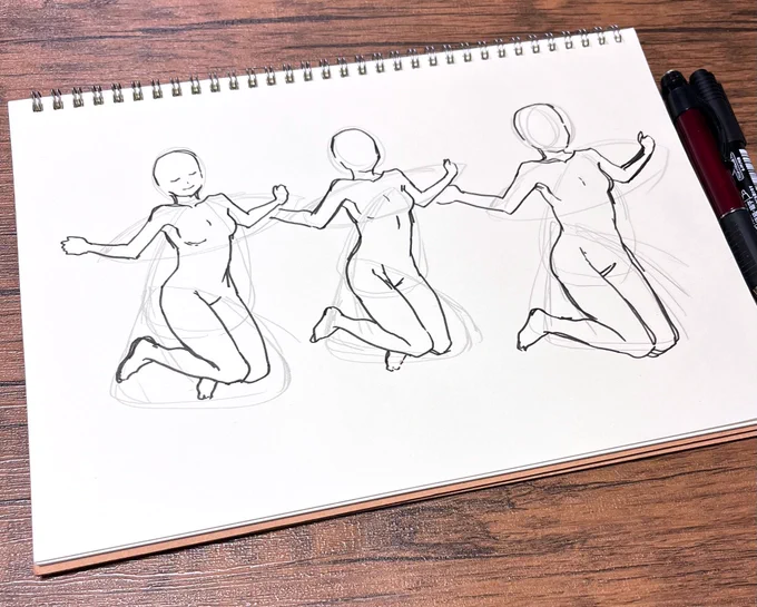 今朝の絵のトレーニングの成果🏋️‍♀️
毎日前進前進〜🚶‍♀️ 