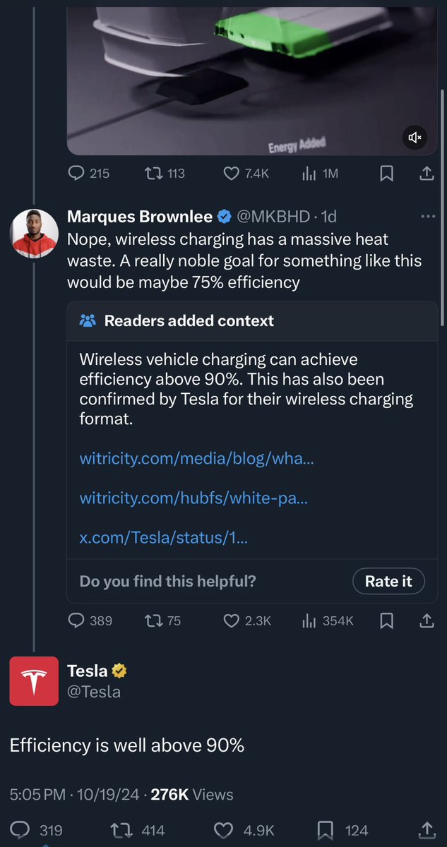 CuriiousCitizen's tweet photo. @Gravysprinklez @Tesla What’s the next line of negative and uninformed thinking now that we have this on top? That both Tesla and Community Notes are lying? https://t.co/OMRaYBLifQ