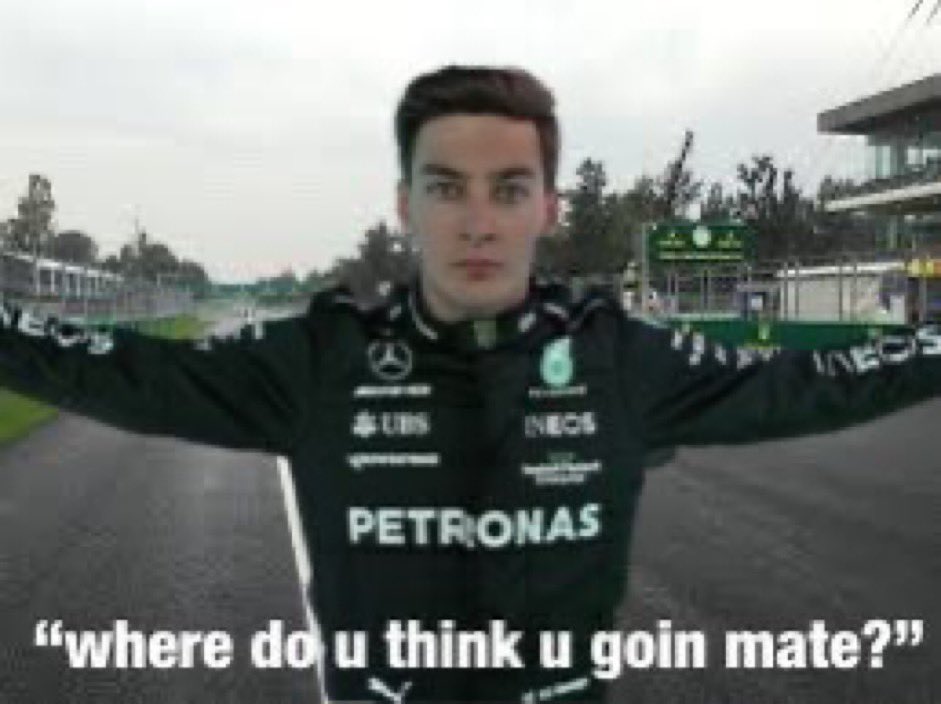 f1trollofficial's tweet photo. Verstappen *trying to get pole*

George Russell: https://t.co/5nqXSabEHn