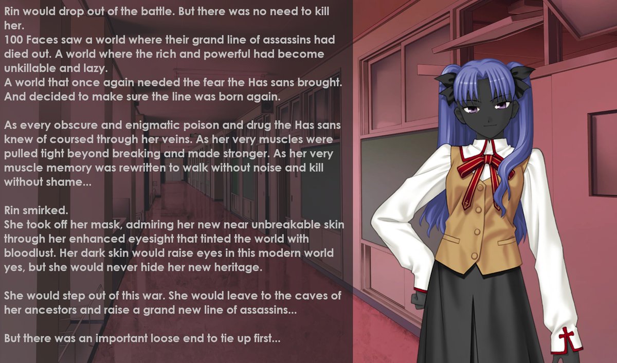 AnaiWrites's tweet photo. I've had these sprite edits ready for like 2 months, but cause there's a second half I haven't finished I never posted them. BUT I WILL NOW
Some #fatestaynight #tf #corruption #spriteedits
I'm really proud of
Hassans are such bait with their skin and evil So based. Also love Rin https://t.co/jGcGCA01TN