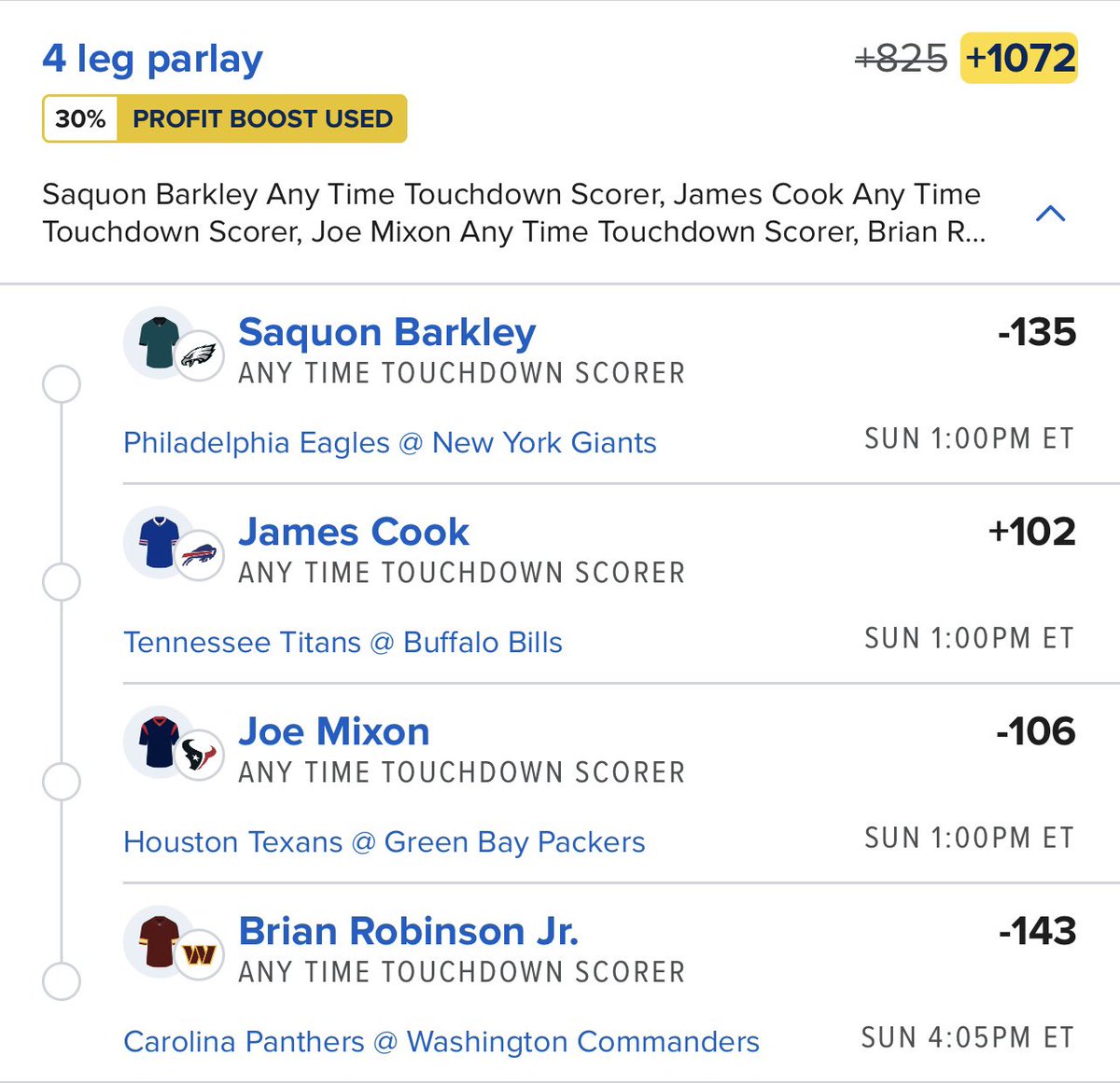 HoodRich4Pres's tweet image. RB TouchDowns 😈🏈

All Plays ➡️ Whop.com/the-sweepers