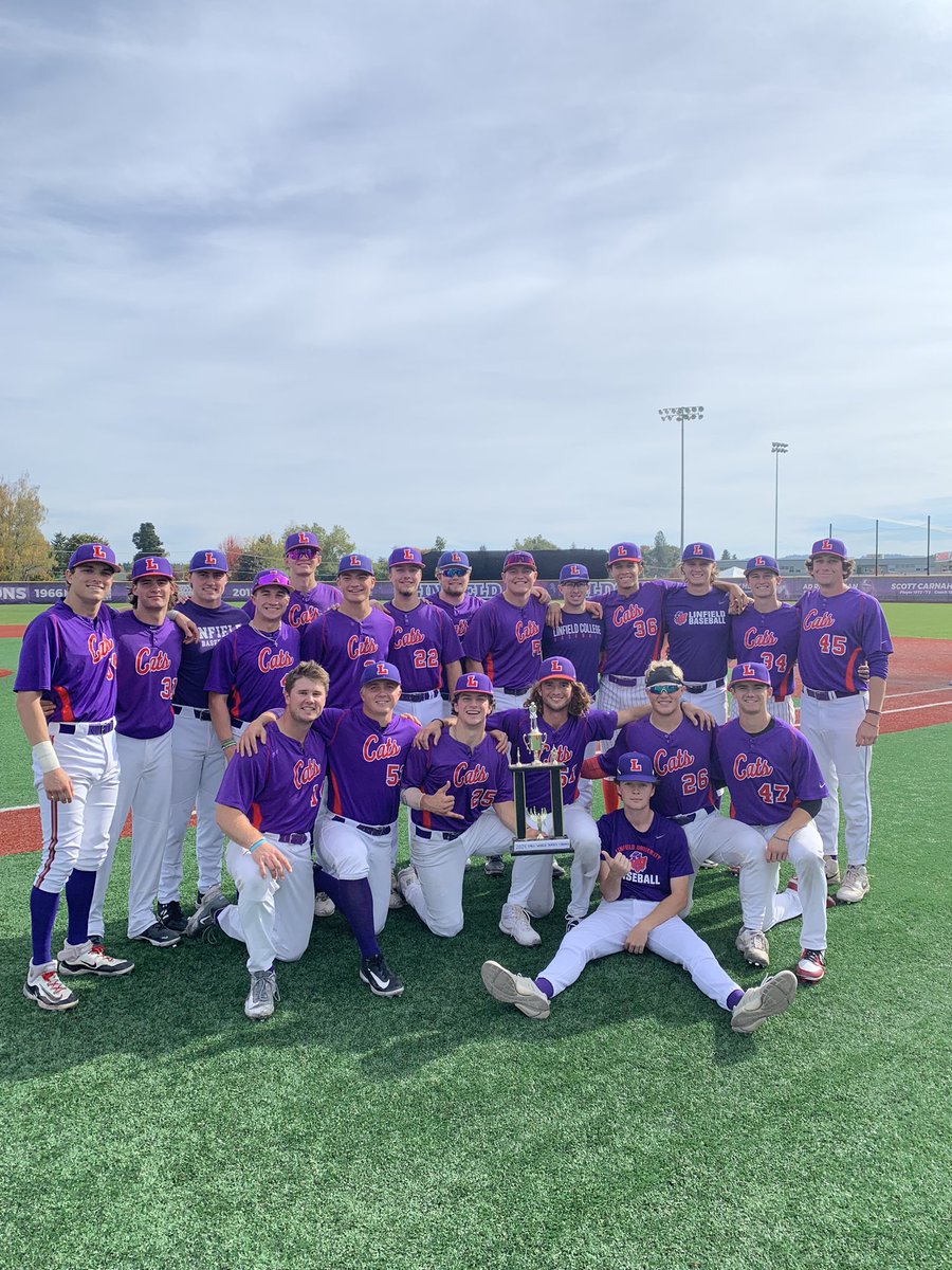 linfieldbsb's tweet image. Red wins on Saturday, but Purple takes the series and claims the Fall World Series Title!