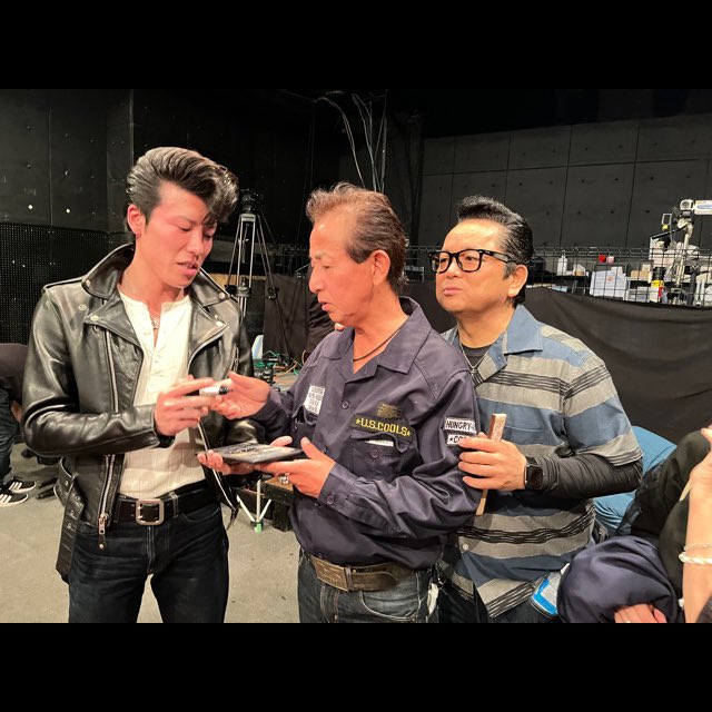 No_9_number_9's tweet photo. 2024.10.19（土）
♪Rock’n Roll Night in Sendai♪
会場入口で
Johnny PandraのRYUと出会して今日はまさか単車じゃないよねって聞いたら単車で社長と来仙ってどんだけロックンローラー😍
最高‼️
楽しい夜をありがとうございました🙇🏻

#johnnypandra
#ありがとうございました https://t.co/ENg30ofaHz