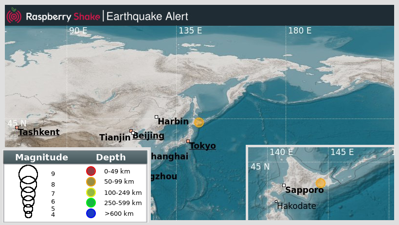 raspishakEQ's tweet photo. Preliminary M5.0 #Earthquake
ID: #rs2024urvasx
14km from #Shibecha, #Japan
2024-10-19 23:37 UTC
Source: #GFZ
@raspishake
Join the largest #CitizenScience EQ community ➡ https://t.co/Y5O0dgJqJF
EVENT ➡ https://t.co/U3xVZneh1R https://t.co/HnKeo6MxcV