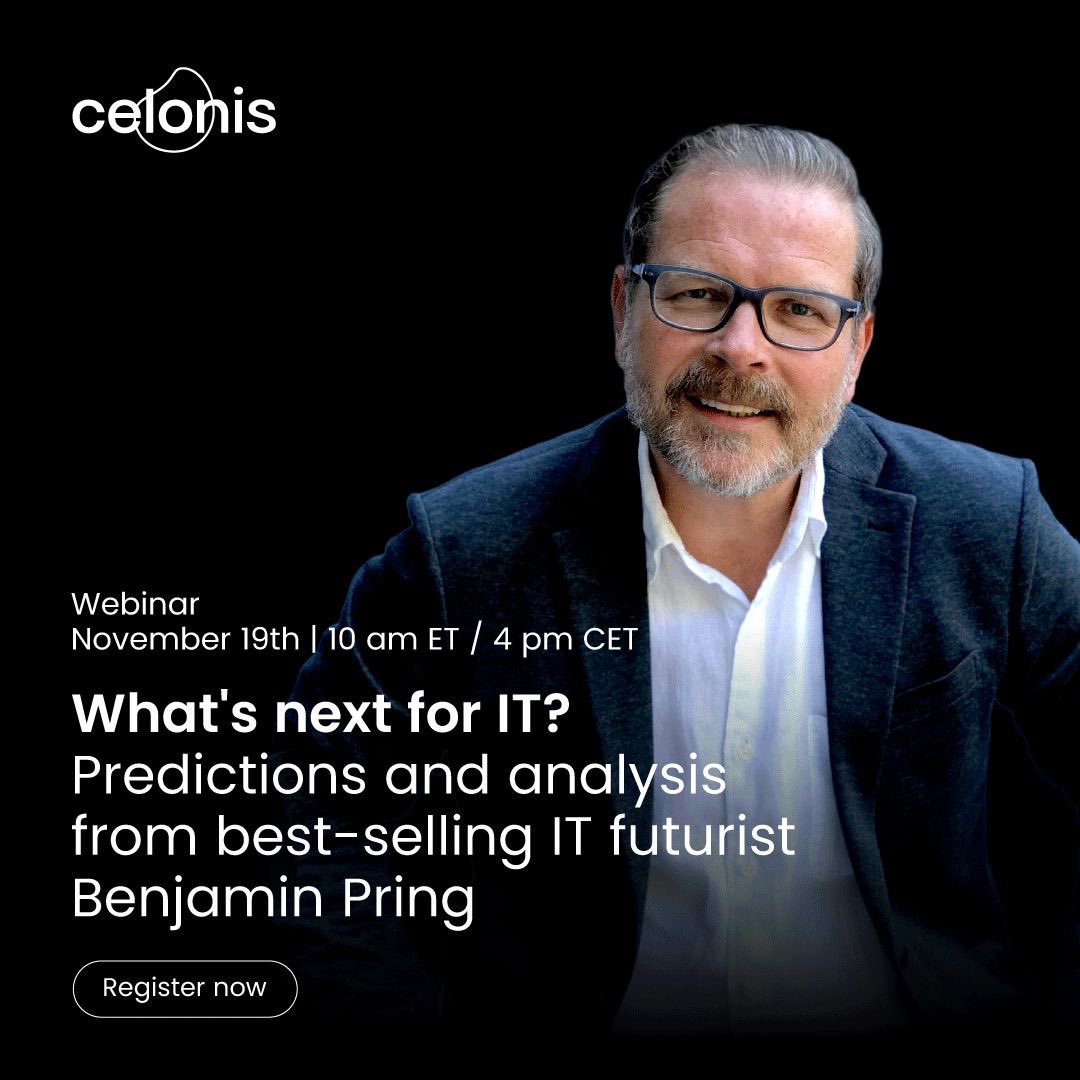 Hope you can join me and the folks at Celonis to hear thoughts on the next chapter for big and small tech. Lots to talk about! celon.is/3zXWUI0