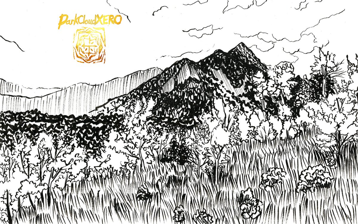 DarkCloudXERO's tweet photo. #DarkCloudXERO #Inktober #day19 #2024 #Ridge #ink #brush #art https://t.co/1rLqT8hKDf