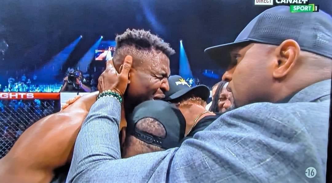 “I can't just think about anything than my son Kobe. You know I only take this fight because of him. I wanted to fight for him. And I'm done. I can now go. I hope we keep remembering Kobe because without him we won't be here tonight. Thank you everyone for coming."
