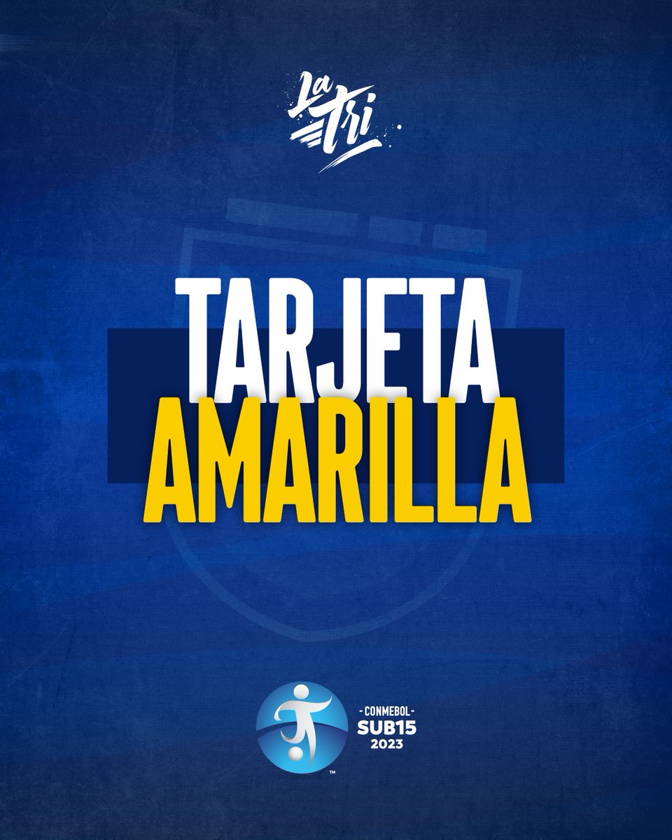 LaTri's tweet photo. ⌚79' | 🇪🇨0️⃣-0️⃣🇵🇾 | Amonestado en La Tri 🇪🇨

🟨 Virgilio Olaya

• #EcuadorParaguay • #CONMEBOLSub15 • https://t.co/bGRlkf61rO