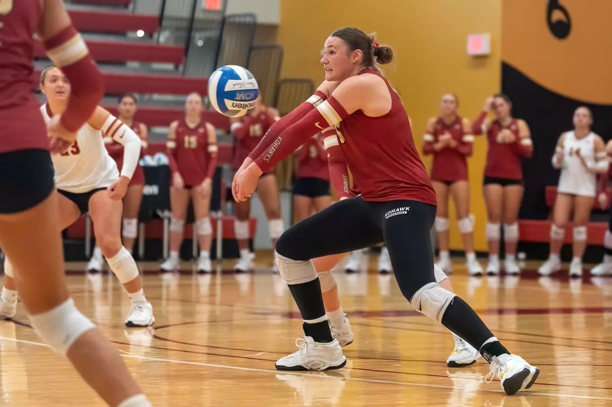 CoeAthletics's tweet photo. Volleyball downs Marian in five sets, sweeps Benedictine on Saturday.

@KohawkVball 
📰https://t.co/2ZDd1QkQBV

#KohawkNation https://t.co/3bQS4NA9Rk