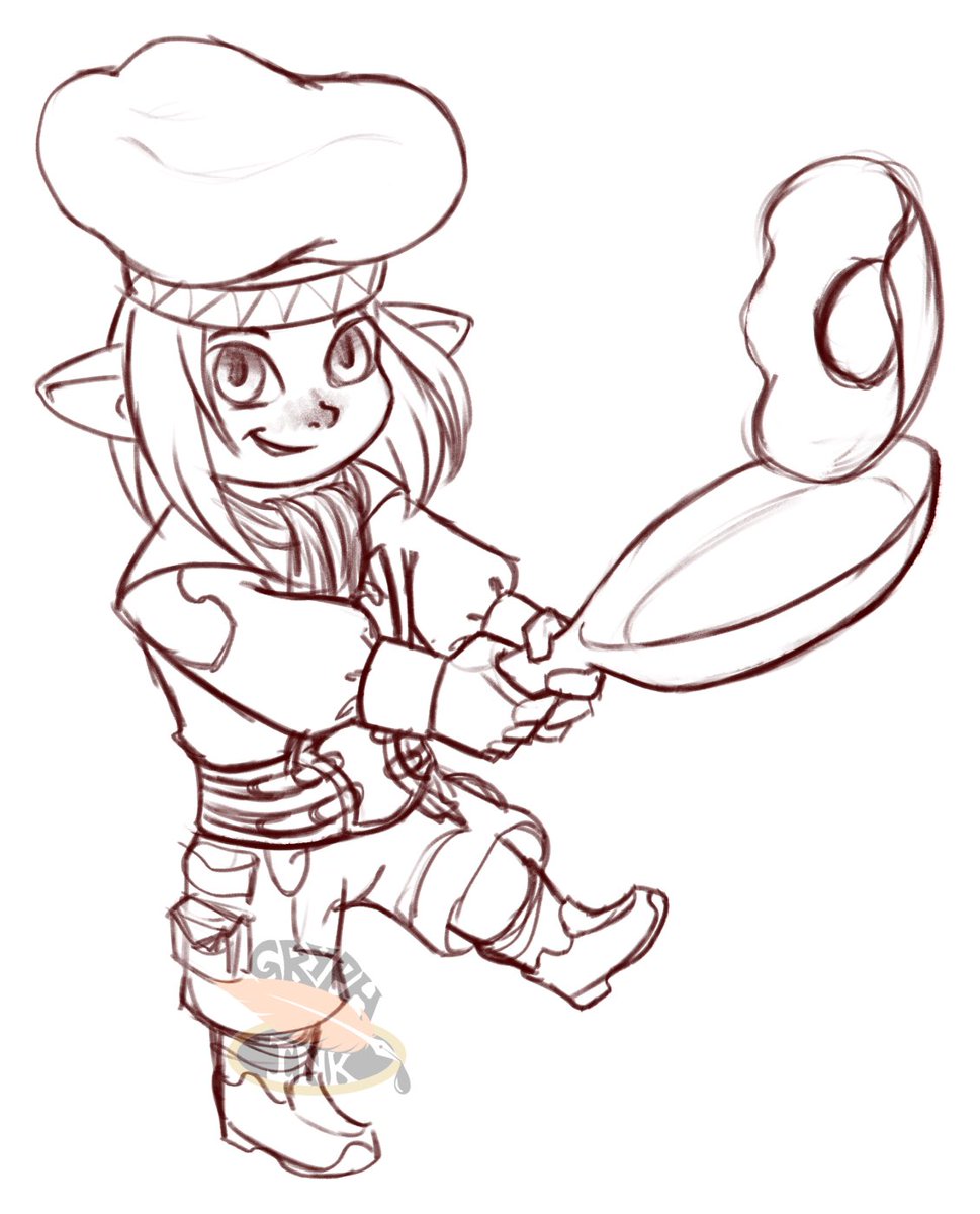 A doodle for a friendly S rank spawner I met the other day