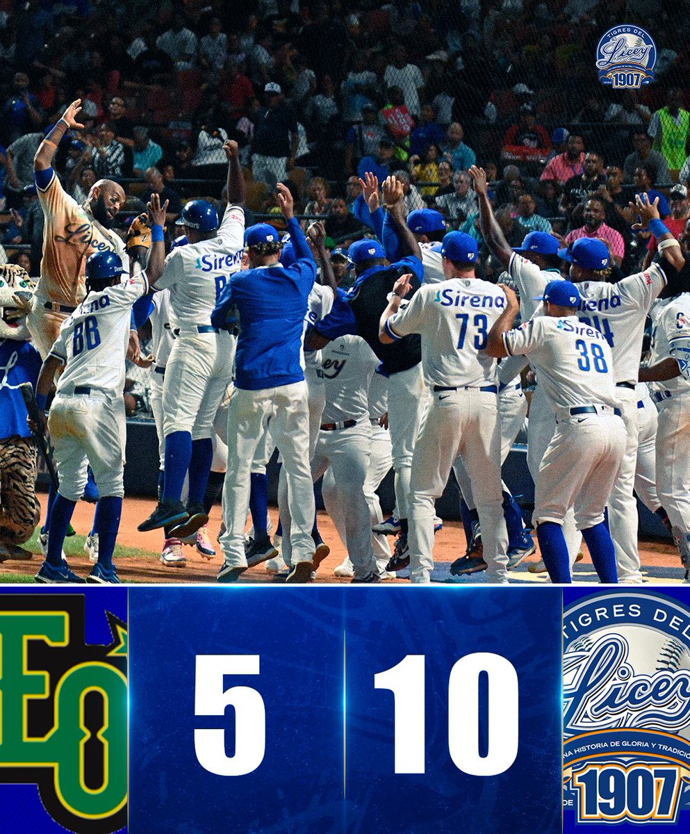 TigresdelLicey's tweet photo. Prendan el radio y saquen las cubetas que nosotros pusimos LOS SUAPES! 🫣

#LosBicampeones 💙👑 https://t.co/c3WIkFMknp