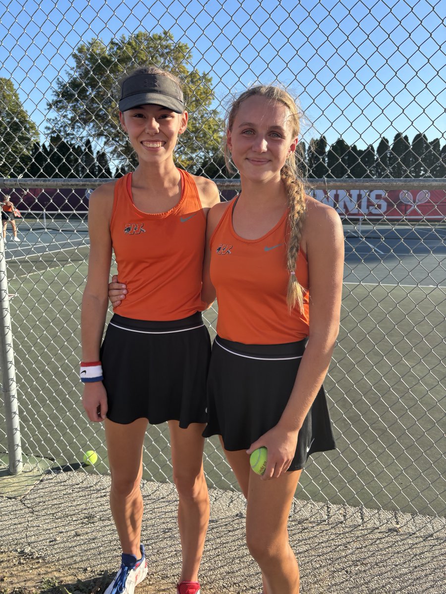 Congratulations to the doubles team of Annabelle Hiel and Anica Roozenboom- they finished 3rd place in the Moline Sectional &amp; they are STATE BOUND!  Great job, ladies!
