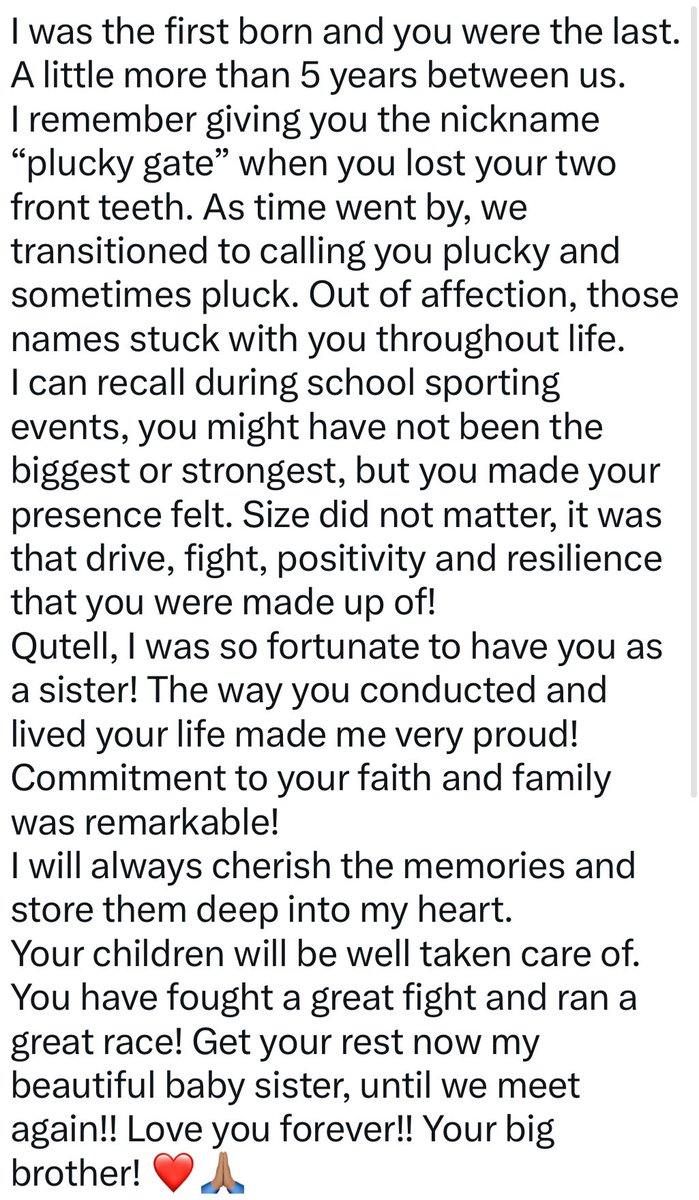 CarltonStuart5's tweet photo. To my baby sister ❤️ https://t.co/rwseqgtnZc