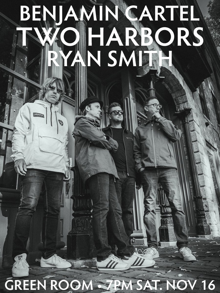 TwoHarbors's tweet image. Benjamin Cartel, Two Harbors, and Ryan Smith 
7PM Saturday, Nov 16
@greenroommpls 
Join us!
📸 @LakeLightphoto