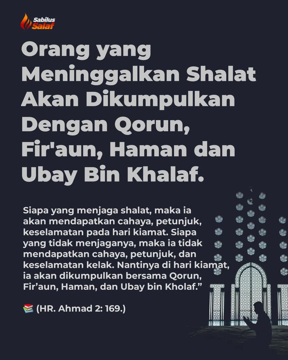 fotodakwah's tweet photo. Bahaya meninggalkan sholat https://t.co/KDt1VxJlOS