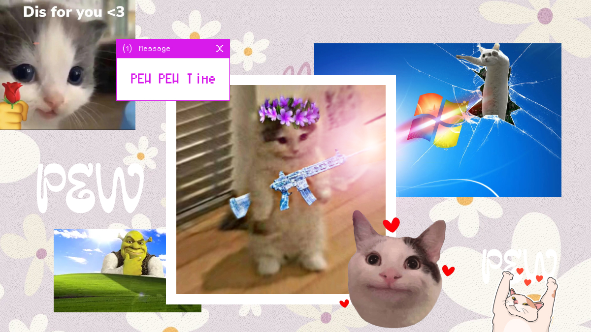 frenly $pew, gg pwnd

pewpew is a quantum burst of memetic energy on 4chan ct, pure lolspeak, collapsing into chaotic lulz it’s both sound and symbol a  photon firing through the dank void of internet 

get yours now 🛸

C4M9TtoiDJ5LqfTTMiE1ch6gSY2pb9KMUZiXACg4pump