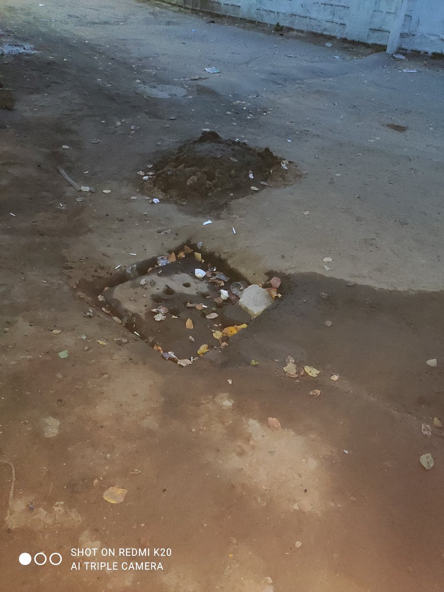 MirhasanaliRaz2's tweet photo. @GHMCOnline mud remove from manhole laying on road from three days no action ghmc wake up and do some work plz inform to incharge area Noor Khan bazar opposite football ground https://t.co/gBy2iKqWlO
