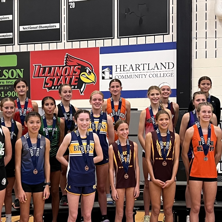 elmwood322's tweet photo. The junior high girls improved on last year's 10th place with a 6th place finish at the State Meet! Great to see their hard work pay off. Mady placed 20th to lead the team. Colton also finished 20th in the boys race. #TheTrojanWay https://t.co/BKLmXeOLrB