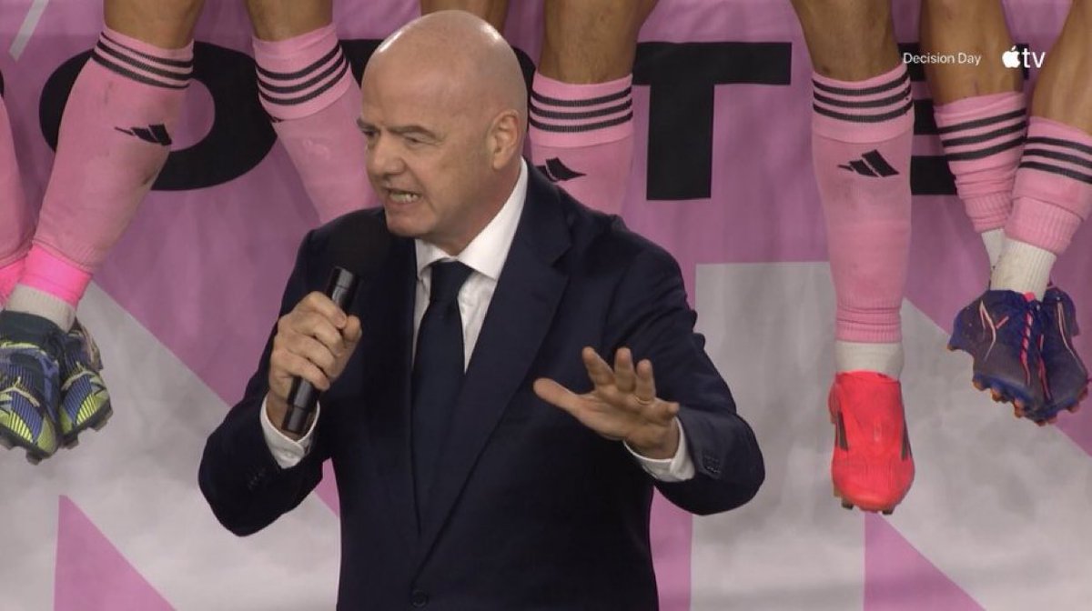 LuisOmarTapia's tweet photo. 🚨 Inter Miami, club invitado al Mundial de Clubes 2025, anunció Gianni Infantino 🚨 

Serán anfitriones del partido inaugural en el Hard Rock Stadium de Miami. https://t.co/wRRl2riugI