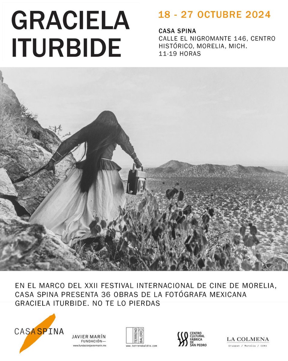 Daniela_MichelC's tweet photo. No se pierdan esta maravillosa exposición de la gran fotógrafa Graciela Iturbide en el marco del ⁦@FICM⁩ ! https://t.co/zkXHyxvQcl