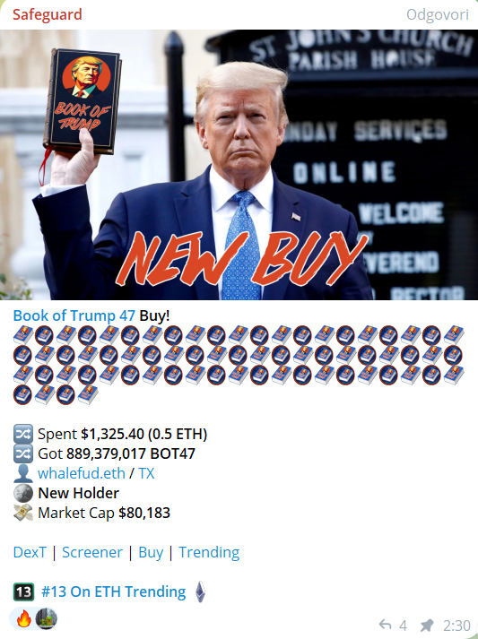 BookofTrump47's tweet photo. See who read the Book of Trump!

@WhaleFUD just aped!

TG : https://t.co/8bk58Q8gcl

CHART : https://t.co/Fms8On29VV https://t.co/DxS4LDJiyU
