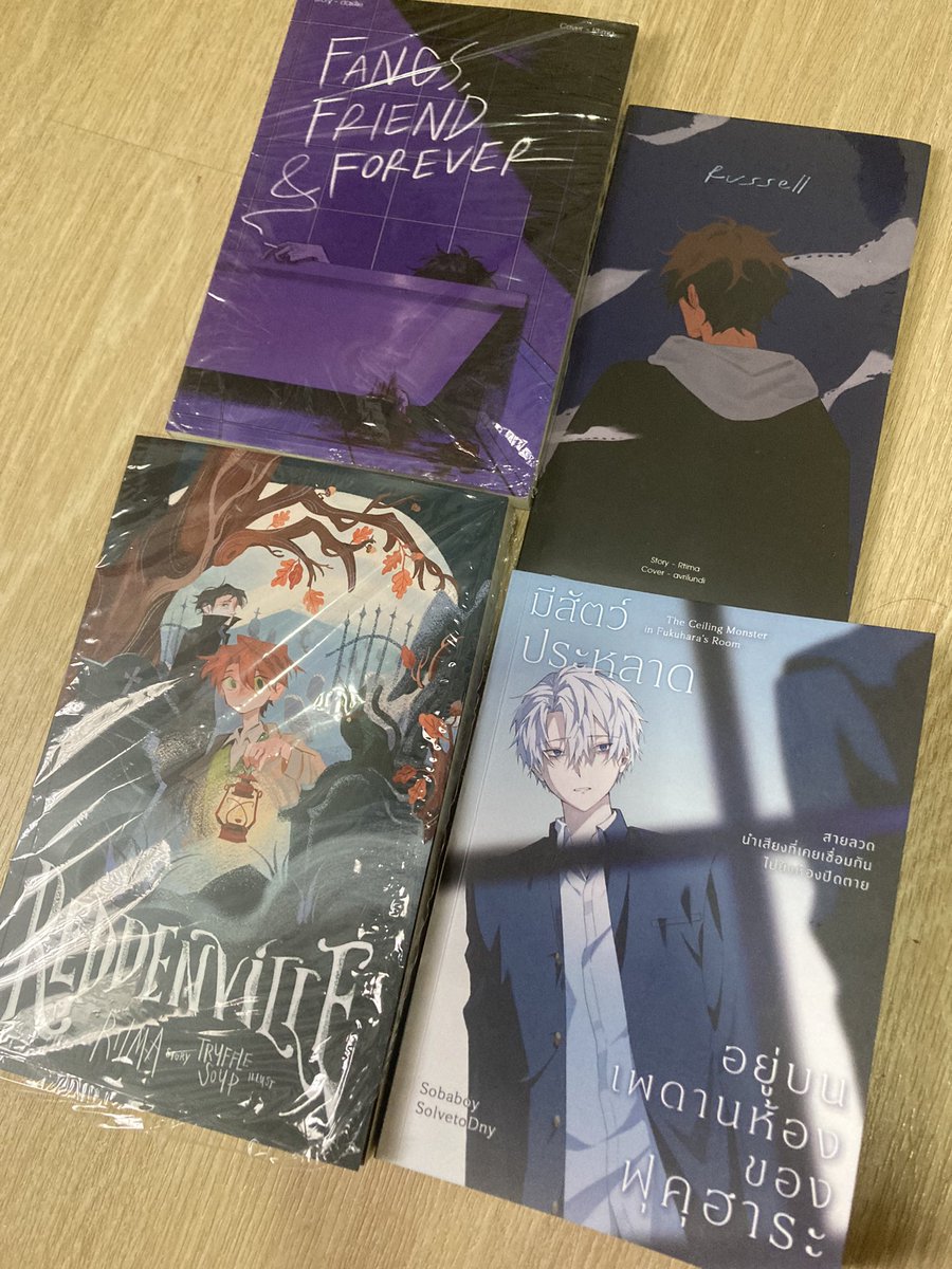 ปีนี้ไม่ได้ไปเดินเอง(T _ T) เลยได้กลับมาเท่านี้ค่ัะ +แด่เหล่าฯ,ถึงคุณฯอีกที่ยังไม่ถึงมือ 

เรา....รัก......นัก.....เขียน.....ไทย.....😭😭....✌🏻✌🏻......ทุกคน.....มาอ่าน.....กัน.....