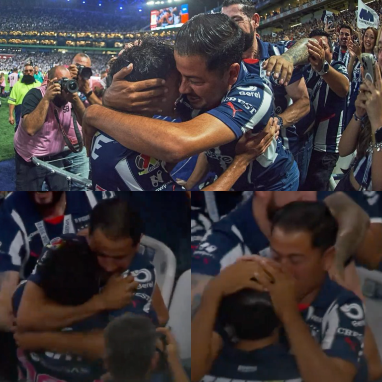 InvictosSomos's tweet photo. ¿El mejor momento del Clásico Regio? El festejo de Iker Fimbres después del doblete con el que aseguró el triunfo de Rayados. El mediocampista de 19 años de edad se fue a la grada para abrazar a quien SIEMPRE lo apoyó en el sueño: su padre. Una celebración que lo dice absolutamente todo. IMPOSIBLE NO EMOCIONARSE.