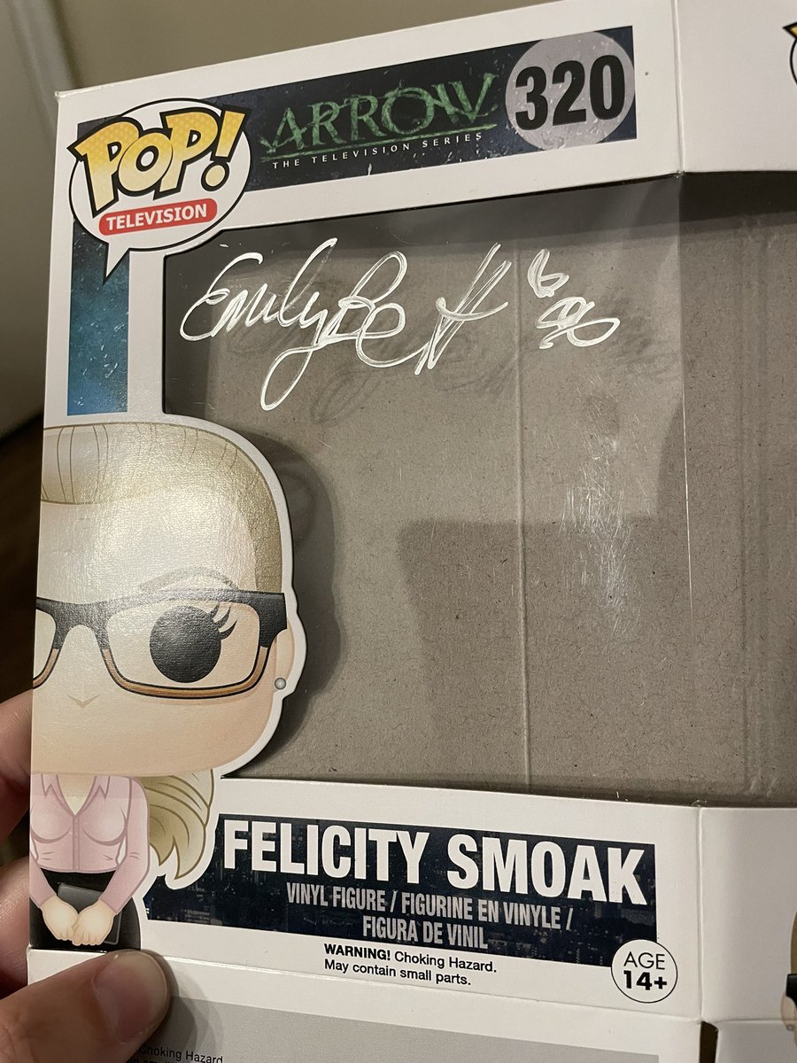 untiltheveryend's tweet photo. A few more pics from tonight - Emily with Mildred Burke's granddaughter, the cast at the end, my signed Funko, and Colton Haynes! 😁 https://t.co/DrWLlIzz1a