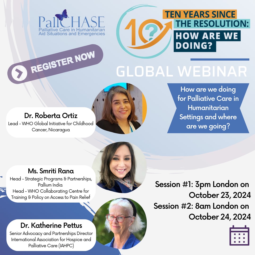 🖥️📢🖥️PallCHASE Webinar .. this week on October 23, 24th 2024

🔟years since the resolution!

Session #1: 3pm London on October 23, 2024
twoworldscancer.zoom.us/meeting/regist…

Session #2: 8am London on October 24th, 2024
twoworldscancer.zoom.us/meeting/regist…