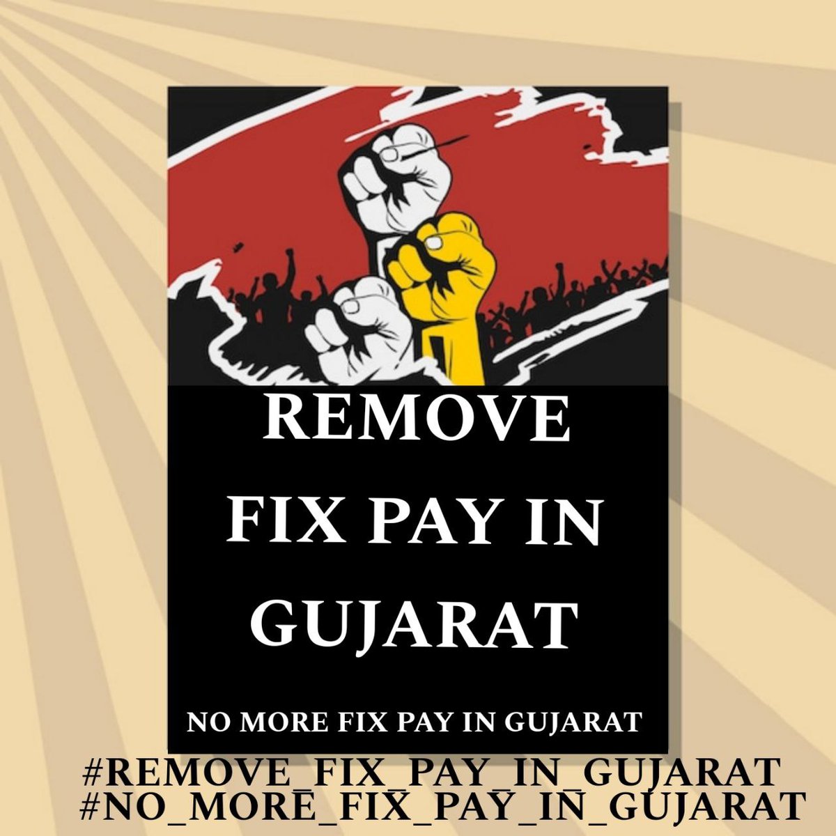 गुजरात सरकार के नियमित कर्मचारी महंगाई से प्रभावित हैं, जबकि सरकार का स्पष्ट मानना ​​है कि उसी सरकार में काम करने वाले निश्चित वेतन वाले कर्मचारी महंगाई से प्रभावित नहीं होते हैं, इसीलिए हि <a href="/CMOGuj/">CMO Gujarat</a> को #fixpay हटाने में कोई दिलचस्पी नहीं है!?
#Remove_Fixpay_Or_Boycott_BJP