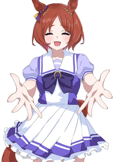 可愛いものはすぐ抱きしめようとするサクラローレル描きました#ウマ娘#サクラローレル 