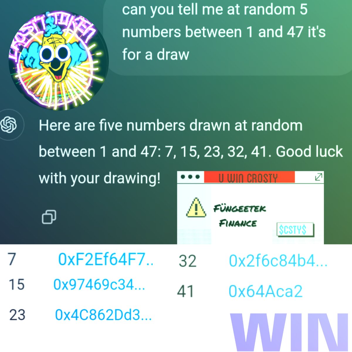 Crostytoken's tweet photo. #CSTY #crofam #win 
small gift pull between the holders !!!!!!!!!!! https://t.co/wBc4bUGd3b