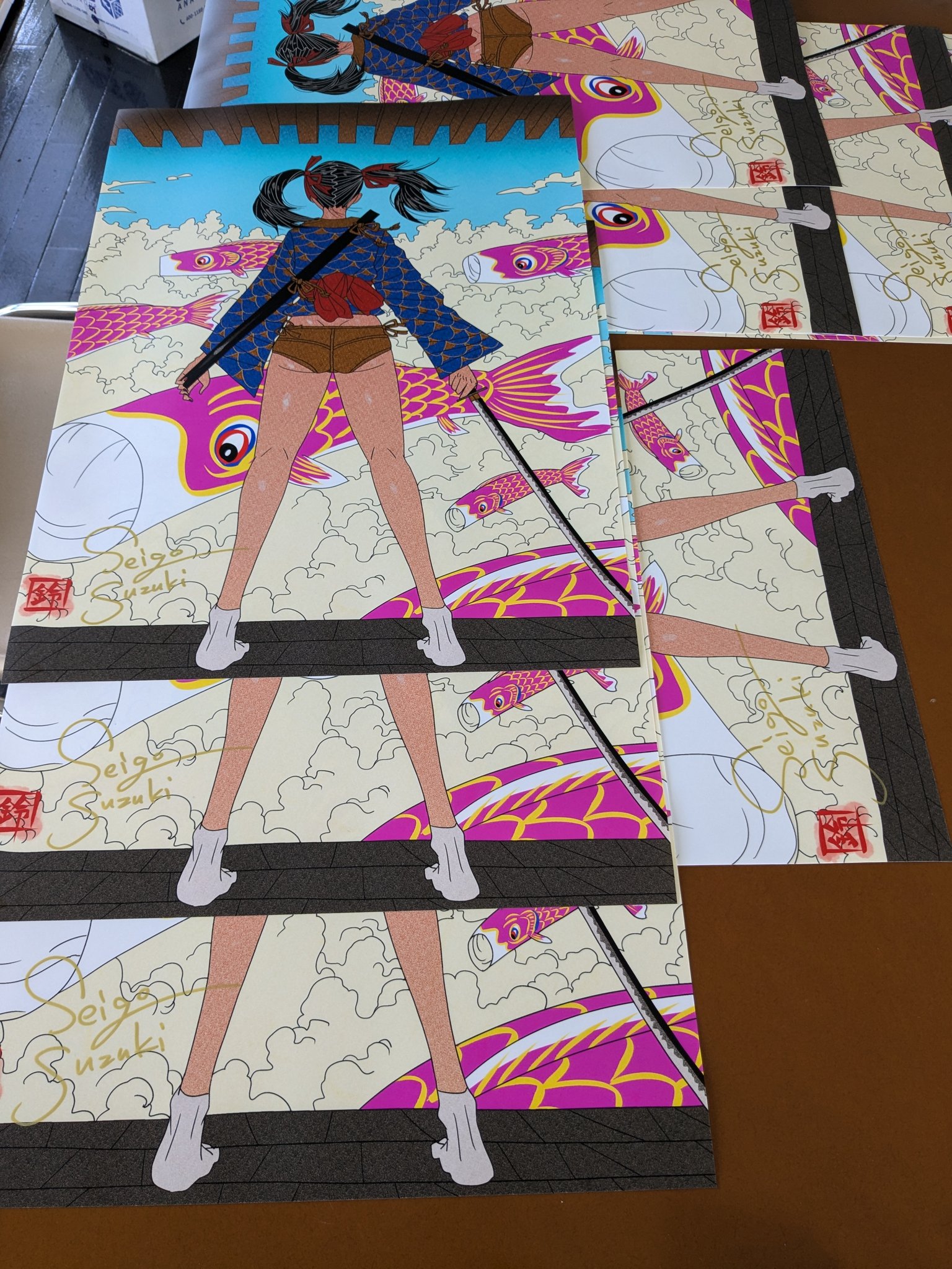 <希少>妹さえ　複製原画　サイン入り 咲希 Lapis lazuli きみしま青 複製原画 咲希 Lapis lazuli きみ