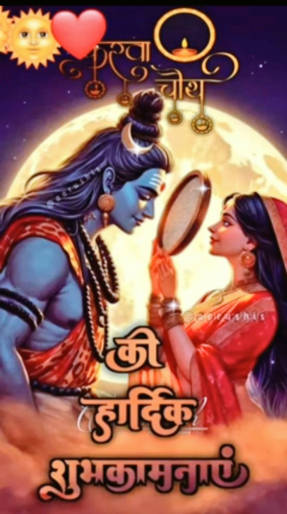 RadhikaaG109's tweet photo. ‼️नमस्त्यै शिवायै शर्वाण्यै सौभाग्यं संतति शुभा ‼️
‼️प्रयच्छ भक्तियुक्तानां नारीणां हरवल्लभे !‼️
प्रेम, समर्पण एवं अखंड सौभाग्य के प्रतीक पर्व करवाचौथ की हार्दिक बधाई एवं शुभकामनाएं।
#KarwaChauth #करवाचौथ_की_हार्दिक_शुभकामनाएं
#करवाचौथव्रत 🚩🪔 https://t.co/VdizIRELy6
