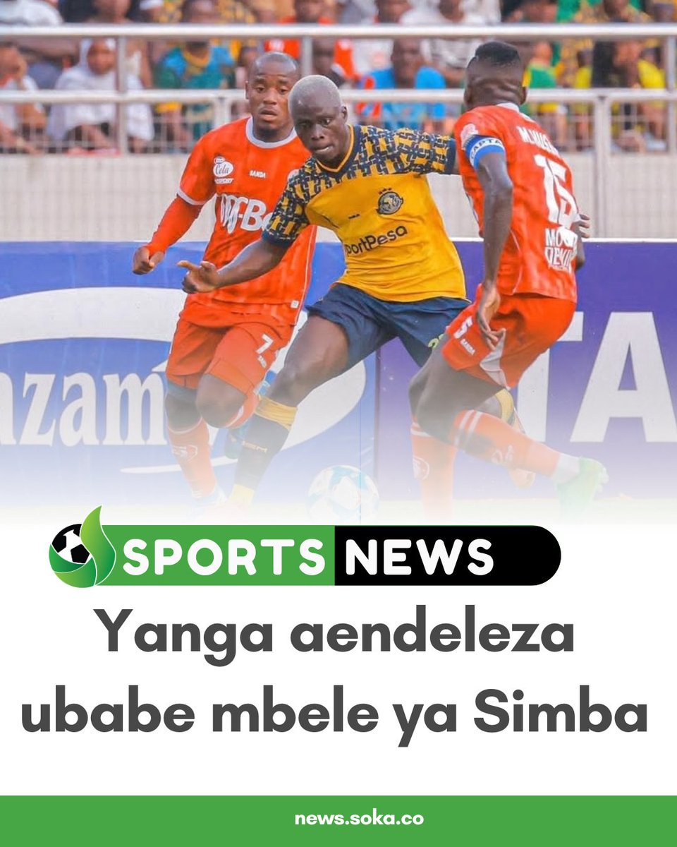 soka_app's tweet photo. Katika mchezo wa kusisimua wa Ligi Kuu Tanzania Bara uliochezwa kwenye Uwanja wa Benjamin Mkapa, Young Africans SC walifanikiwa kuibuka na ushindi wa 1-0 dhidi ya wapinzani wao wa jadi, Simba SC. Bao pekee la mchezo huo....

Endelea kusoma hapa https://t.co/lHmBrZGe74 https://t.co/2TzACO4ZmL