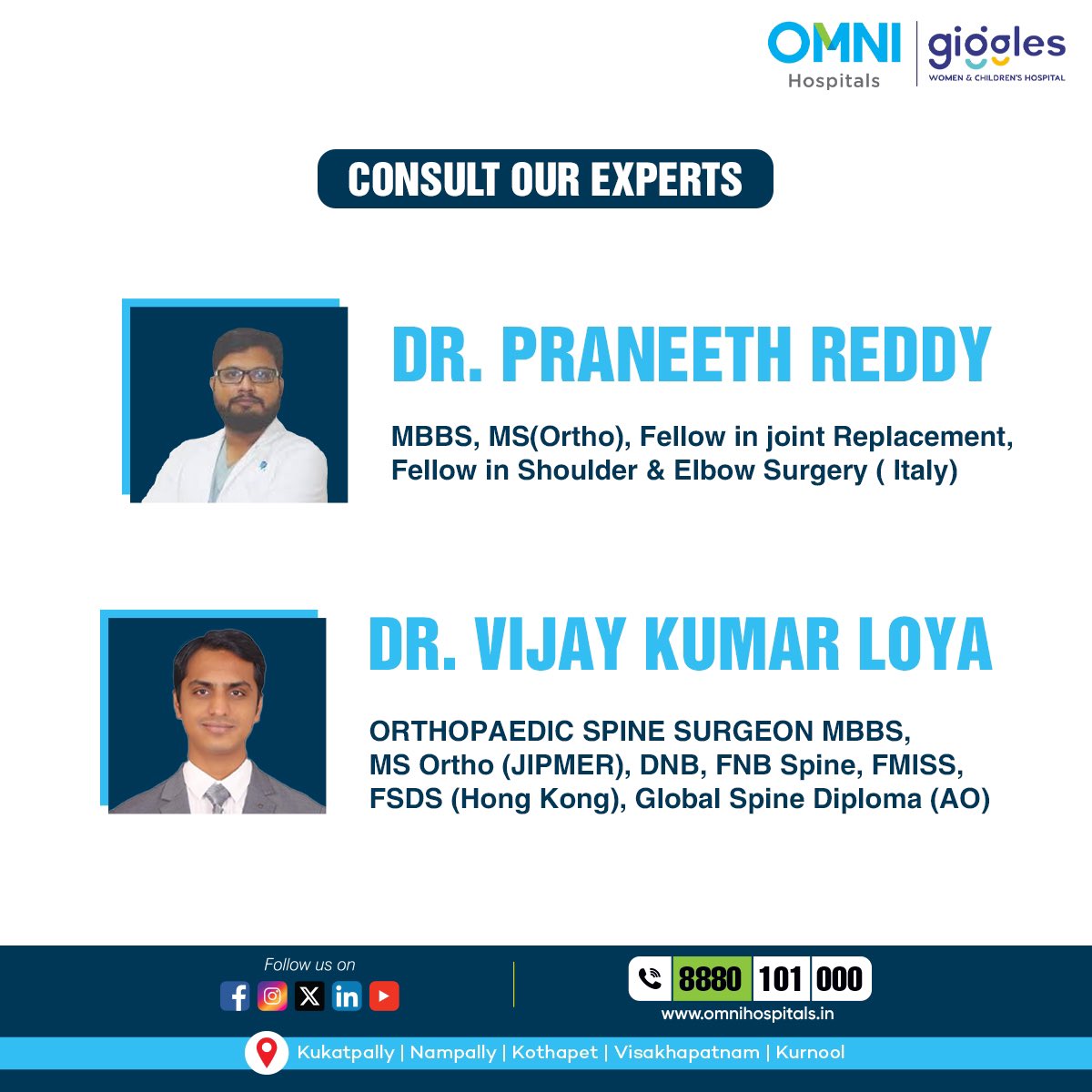 INCORHospitals's tweet image. Strong bones, strong life! 
This World Osteoporosis Day, let’s commit to healthier choices. 
Regular exercise, a nutritious diet, &amp;amp; routine check-ups are key to keeping our bones protected. 
Take the first step today! 

 #OsteoporosisAwareness #StrengthInHealth #OmniHospitals