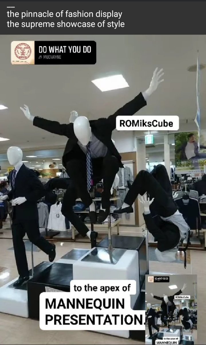 romikscube's tweet image. to the 
FINEST EXHIBITION 
of #humanforms.

__
the pinnacle of fashion display
the supreme showcase of style