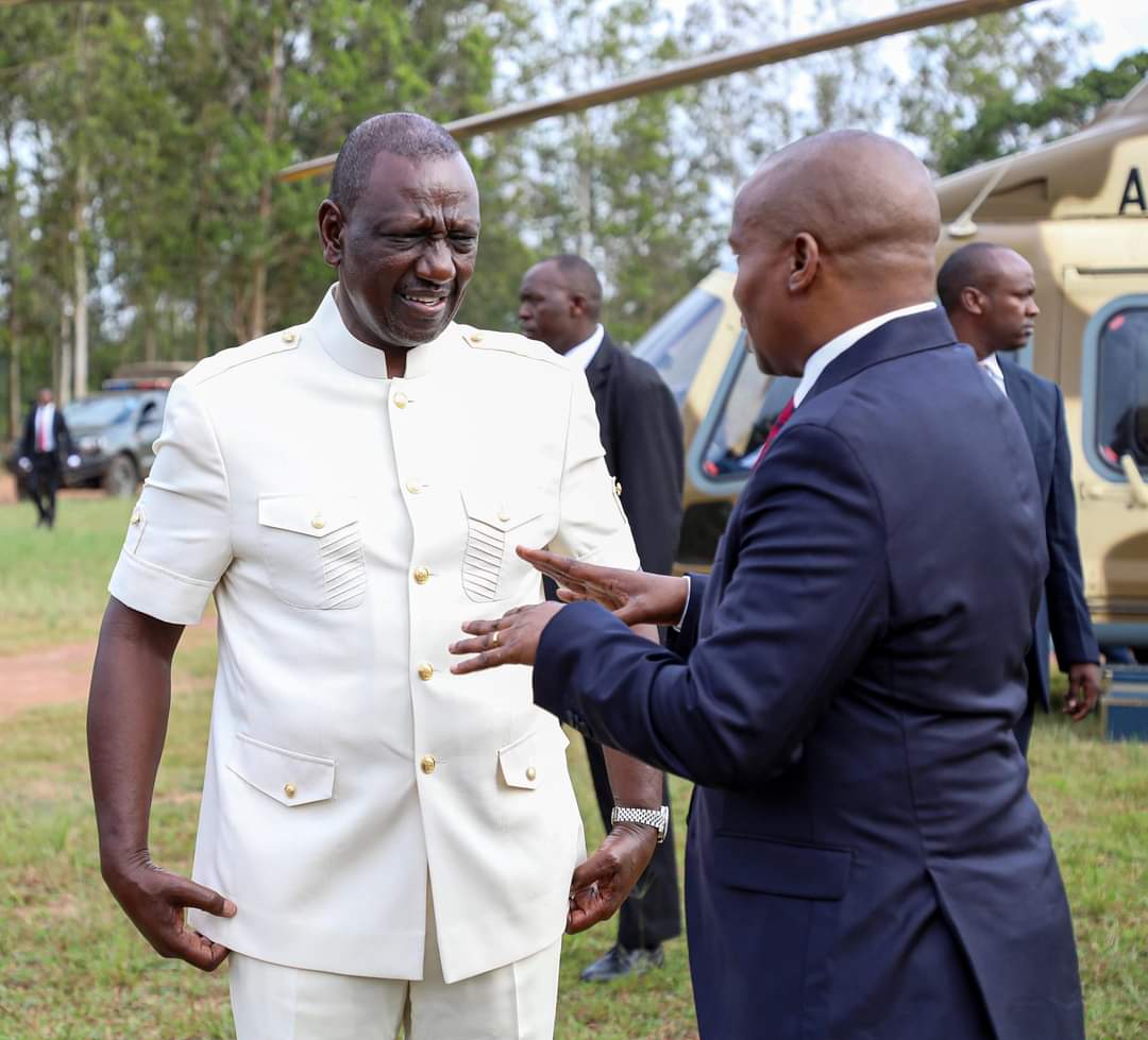 BiancaNaom1's tweet image. President William Ruto has been received in Kwale County by his Deputy Prof. Kithure Kindiki!