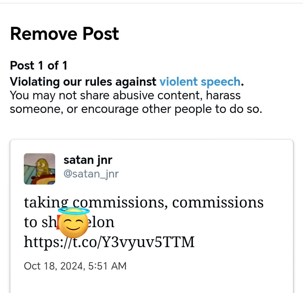 satan_jnr's tweet image. nevermind 3L0N summoned the mods and banished me for 24 hrs, commissions closed 💀