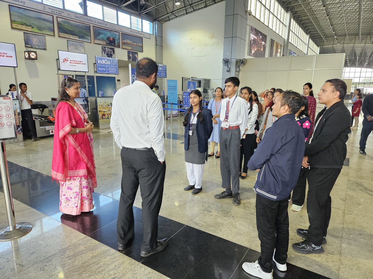aaishillong's tweet photo. Marking World ATC Day at @aaishillong with a special visit from the enthusiastic students and teachers of Army Public School Umroi Cantt.
A fantastic opportunity to inspire future aviators and promote awareness of aviation as a career. #WorldATCDay #Aviation #Safety https://t.co/B3GLFWlBHs
