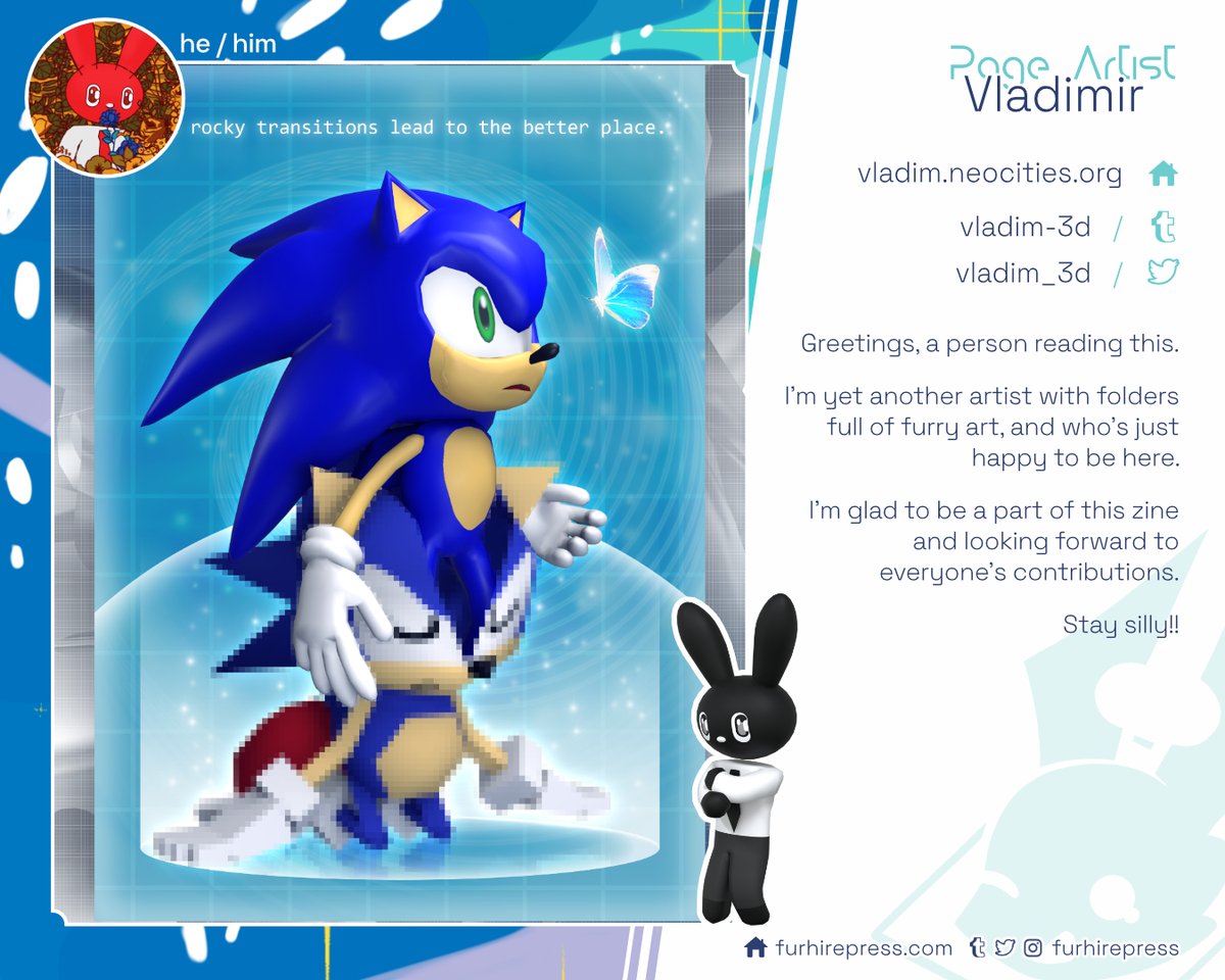 furhirepress's tweet photo. Contributor Spotlight — 𝐕𝐥𝐚𝐝𝐢𝐦𝐢𝐫!

🐇@vladim_3d
🐇https://t.co/qLm6wKFY3P
🐇https://t.co/9kFOKXHIxM https://t.co/8jK8VPR3T4