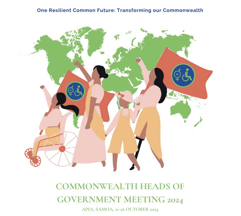 commonwealthDPF's tweet image. One Resilient Common Future #CHO2024 #disabilityequality #Samoa #CDPF