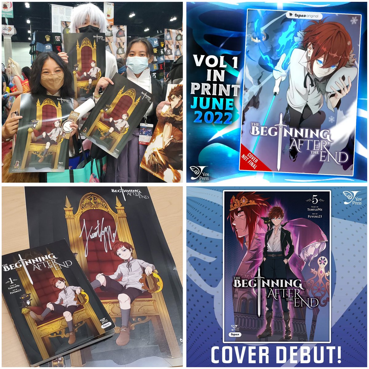 I got to meet and receive an autograph from The Beginning After The End creator, <a href="/turtleme93/">turtleme</a>!

One of my favorite projects when I worked at Yen Press was promoting the print release. It’s an honor to receive his autograph, and I also can’t wait for the anime adaptation!