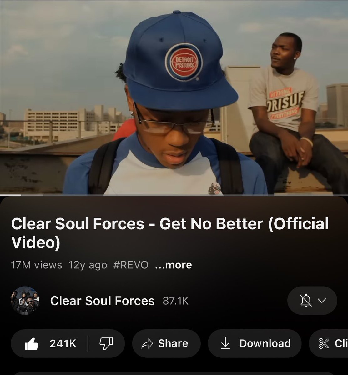 The music video for Clear Soul Forces’ “Get No Better” is closing in on 18,000,000 views on YouTube.