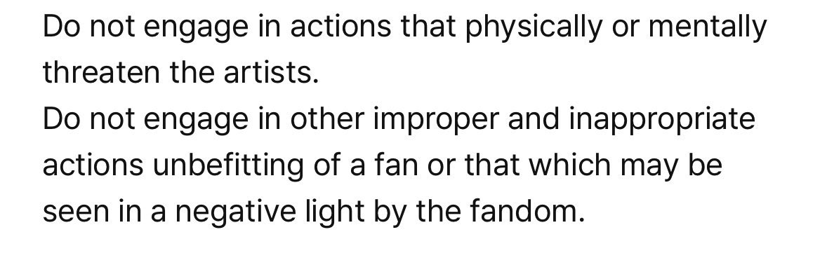 As the world tour is about to start, please keep this in mind. Do not visit airports, hotels, or any places that are not the concert venue.